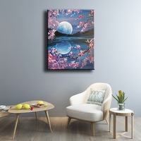Peinture Diamant Ever Moment, Paysage Arbre Lune Fleur, Hobby 5D DIY, Décoration Faite Main, Broderie Diamant Strass 3F2156