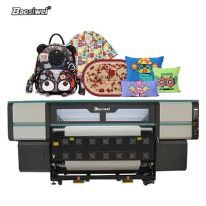 Baosiwei CMYK 16 heads large format transfer paper fabric printing machine industrial 3d sublimation printer for sale