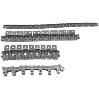 Chaîne à rouleaux industrielle de qualité alimentaire ANSI 40 50 60 avec attaches SA1 SA2 WA1 WA2