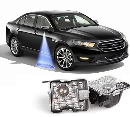 Lampu sorot cermin derek sisi mobil Logo mobil lampu sorot khusus bayangan hantu Selamat Datang lampu sopan untuk Ford Focus