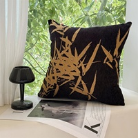 Bantal Hias Vintage Artist & Sarung Bantal Katun, Sarung Bantal Dekoratif, Sisipan Bantal Sofa Chenille Lumbar