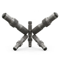 Arbre de prise de force (PTO) pour tracteur agricole, à cannelures Z6, avec bride cannelée, revêtu par poudre, articulation universelle, pour vente en gros, de fabrication OEM