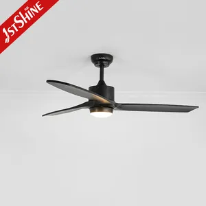 1stshine ceiling fan manufacturer 52 inch DC motor wooden ceiling fan with light and remote