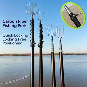 Perche télescopique durable en fibre de carbone avec extrémité filetée <span class=keywords><strong>pour</strong></span> la pêche et la coupe de branches - Product Image 5