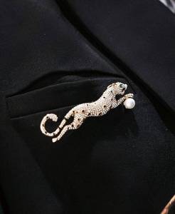 Blazer homme personnalisé <span class=keywords><strong>La</strong></span> <span class=keywords><strong>Sape</strong></span> Culture Congo Football imprimé léopard, veste noire à revers pointus pour fête d'anniversaire - Product Image 4