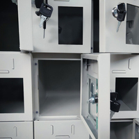 Casier de recharge sécurisé pour téléphones portables en acier inoxydable moderne à 60 portes pour gymnases, écoles, supermarchés, hôpitaux.