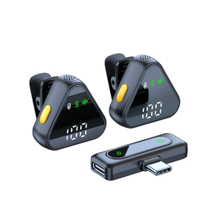 New triangle original wireless lavalier <b>microphone</b>, suitable for iPhone Android video recording and interviewing YouTube users - Product Image 2