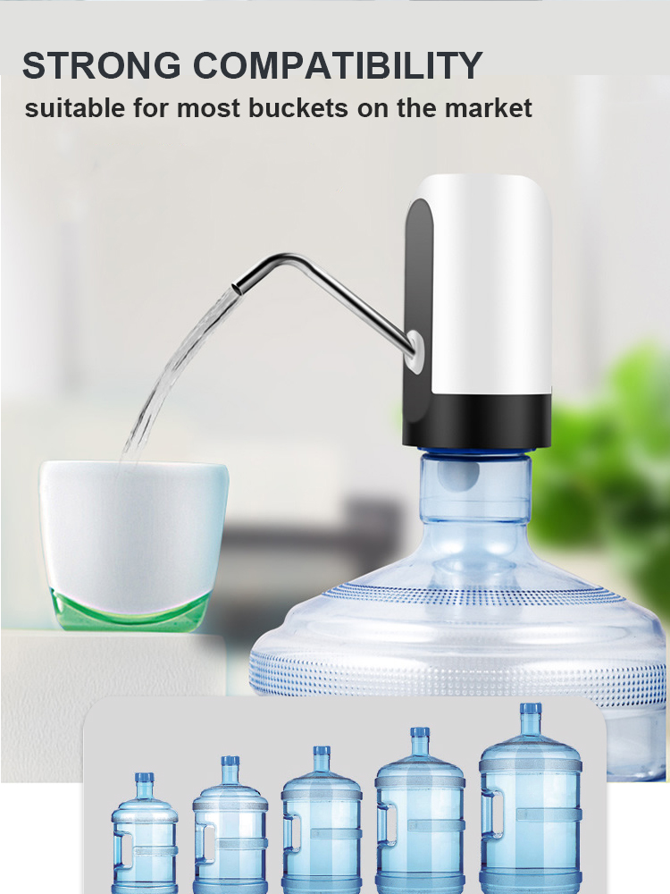 5V 4W Smart Water Bottle Pump Dispenser Rechargeable for outdoors