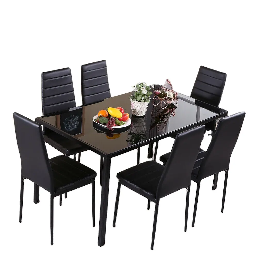 Eettafel En Stoel Set Luxe Moderne Marmeren Textuur Restaurant Meubelen Eetkamer Eettafel Set Eettafel Set