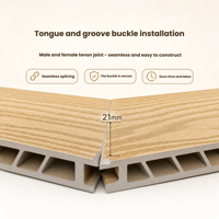 Revêtement mural WPC de première génération 148*21mm, directement de l'usine, moderne, grain de bois gaufré 3D, imperméable, pour extérieur et usage domestique