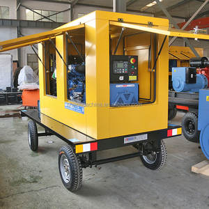 בניית אתרים קרוון ספק כוח 30kw 3 שלב כוח נייד פאזה טריילר דיזל מחולל - Product Image 1