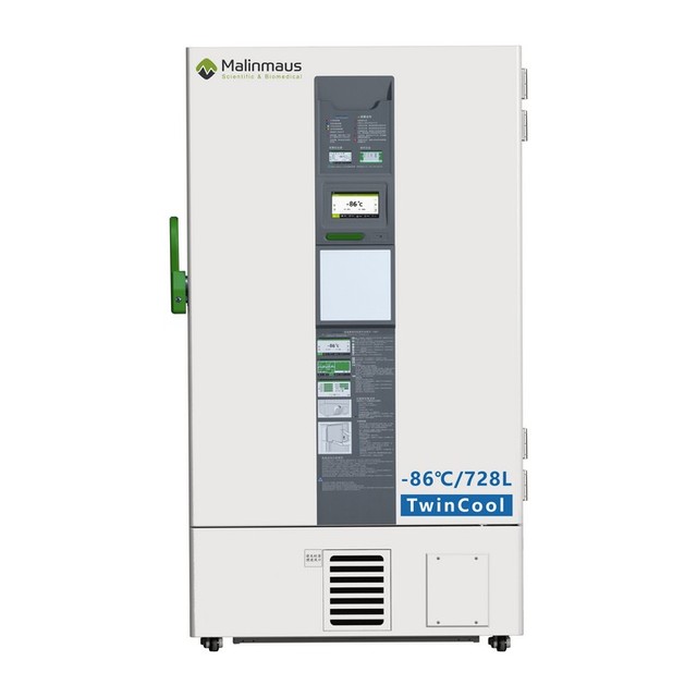 Malinmaus 728L -86C Dual Twin Double Cooling System Reliable Series Upright Medical Use Cryogenic Ultra Low Temperature Freezer