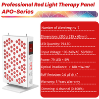 Panneau de luminothérapie infrarouge GLPE pour bureau, lumière rouge 630/660/810/830/850/940/1060nm, appareil LED de beauté et soulagement de la douleur à usage domestique, garantie 5 ans (États-Unis)