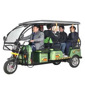 Popular Passenger Three Wheeler Auto Scooter Motor Scooters Tricycle Adult 3 Wheels Electric Tricycles Green Energy E Rickshaw