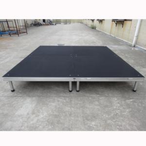 Scène mobile extérieure en aluminium avec éclairage, facile à assembler et à démonter, sans électricité requise - Product Image 4