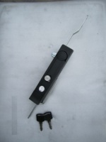 Serrure électronique pour porte de placard, à commande par tige à 3 points, avec poignée battante, Grade 2 ANSI, 2 clés, zinguée, ShengHong MS827