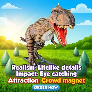 Fabricant de dinosaures grandeur nature pour l'extérieur, dinosaures animatroniques pour parc à thème sur le thème des dinosaures, RAD-066, détails réalistes, texture réaliste - Product Image 3