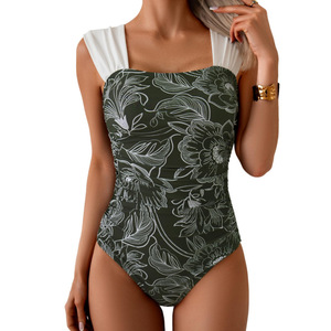 Nouveau Maillot de Bain Une Pièce Femme 2026, Col Carré Rétro, Effet Ventre Plat, Design Froncé, Couvrance Modérée - Product Image 3