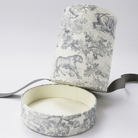Boîte Cadeau Luxe Cylindrique pour Pinceaux de Maquillage, Emballage Rigide en Carton avec Laminage Mat, Matériaux Recyclables, Boîtes en Carton Écologiques pour