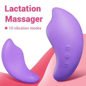 Suministro de fábrica Hot Sexy Breast Nipple Masaje Silicona Suave Vibración múltiple Masajeador de lactancia portátil - Product Image 5