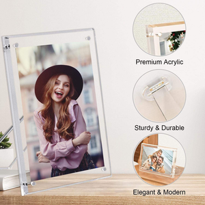 Nhà máy trực tiếp rõ ràng <span class=keywords><strong>Acrylic</strong></span> hình ảnh khung với đứng và nam châm cho Tabletop hiển thị hoặc hình ảnh đứng - Product Image 2