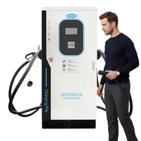Chargeur rapide DC 120 kW GBT pour véhicules électriques, station de recharge au sol à double connecteur AC380V 0-200A