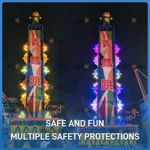 Kids Frog Hopper Amusement Ride Fibra de vidrio y acero Safe Fun Adventure Park Shopping Mall Indoor Outdoor - Product Image 3