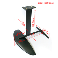Planche de surf QS-2000 AL/ Full Carbon Surfboard SUP Hydrofoil Foil Board Windsurf Kite Surf Foil Wing Planche Wing Foil Surf