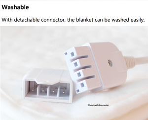 Couverture chauffante électrique 60W, <span class=keywords><strong>matelas</strong></span> chauffant, réglages de chaleur 0-1-2-3-0, tissu non tissé, <span class=keywords><strong>160</strong></span>*140cm, chauffage rapide, double - Product Image 4