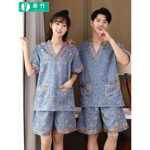 Combinaison de sauna en coton jacquard pour femmes, style couple, pyjama de massage, tailles 4XL, 5XL, 6XL, 7XL, 8XL, 9XL - Product Image 5