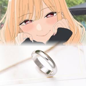 Anime My Dress Up Darling Ring <span class=keywords><strong>Kitagawa</strong></span> <span class=keywords><strong>Marin</strong></span> Anillos simples <span class=keywords><strong>Halloween</strong></span> Moda Hombre Mujer Cosplay Accesorios Regalos - Product Image 1