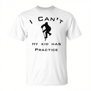 Camiseta I Cant My Kid Has Hockey Practice, unisex, para adultos, manga corta, cuello redondo, serigrafía, deportes y juegos - Product Image 2