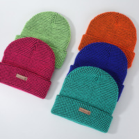 Automne hiver Style coréen Simple dôme Beanie couleur unie tricoté chapeau coupe-vent caractéristique à la mode en plein air voyage accessoire