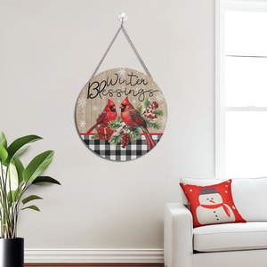 Nuevo Colgante Navideño de Madera con Estampado de Papá Noel, Decoraciones Navideñas, Adornos para Puertas y Habitaciones, Venta al por Mayor - Product Image 5