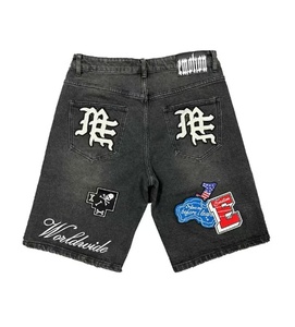 Shorts en jean pour hommes, vêtements de marque américaine de haute qualité, style rétro, ample, vente en gros, EMOTIONS mixtes - Product Image 2