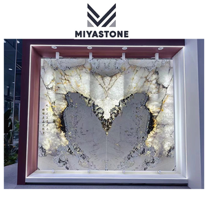 Dalle de quartzite Brésil Patagonie assortie et rétroéclairée pour pierre de marbre de mur de villa - Product Image 1