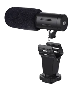 Grosir audio mic 3.5mm-Mikrofon Kondenser USB Podcast Rekaman Universal Audio 3.5 Mm untuk Youtube