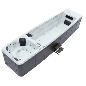 Monalisa Container Outdoor 1 Piece Acrílico Moderno Sin Fin Piscina masaje Bañera Masaje Piscina