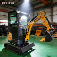 LIVRAISON GRATUITE Mini-excavatrice 2 tonnes EPA, nouvelle excavatrice sur chenilles pour ferme, moteur Kubota 3 cylindres, personnalisable