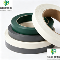 Bande de chant PVC économique en gros d'usine, largeur et épaisseur personnalisées pour accessoires de placards en panneaux de particules