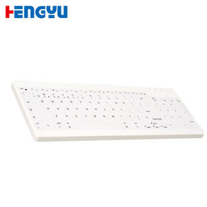 Nuevo Teclado Industrial Médico de Silicona Inalámbrico Tipo-C con Triple Modo de Protección IP68 a Prueba de Agua para Hospital - Product Image 1