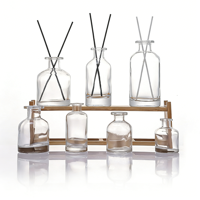 Daize Bouteille diffuseur d'arômes en verre grande capacité, transfrontalière, 1 bouteille d'arôme, vase à fleurs créatif, bouchon vide pour diffuseur sans flamme à bâtonnets de rotin
