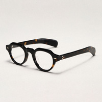 Montures de lunettes en acétate noir transparent avec logo personnalisé Monture de lunettes de vue rétro 2025