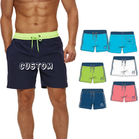 Shorts de plage pour hommes personnalisés 2 en 1, shorts de sport pour la salle de sport, shorts de compression, maillots de bain