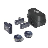Micrófono de Solapa Inalámbrico Omnidireccional Luucco AirWave Mini K2 para iPhone, Android, Cámaras DSLR, USB-A, Transmisión en Vivo