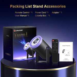 Projecteur Mini Intelligent 4K avec Décodage, Direct Usine, Puce Allwinner H723, Android 14, 720P Natif, 200 ANSI, WiFi, BT, pour <span class=keywords><strong>Cinéma</strong></span> Maison - Product Image 4