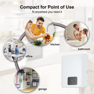 Calentador de Agua Eléctrico Instantáneo de 3.5-5.5KW, Montado en Pared, Control Táctil, Pantalla LED, Calentamiento Rápido, Acero Inoxidable, IPX4 - Product Image 4