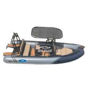 Bateau de pêche en aluminium <span class=keywords><strong>semi</strong></span>-<span class=keywords><strong>rigide</strong></span> à coque en V profond de 5,2 <span class=keywords><strong>m</strong></span> (17 pieds) Hedia Factory RIB 520 - Product Image 4