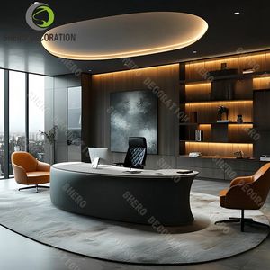 Mobilier de <span class=keywords><strong>bureau</strong></span> d'entreprise personnalisé en usine Salle de réunion Table Chaise Desk Design Display - Product Image 1