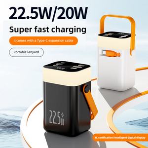 NUEVO Cargador Móvil de Alta Capacidad 20000MAh 40000MAh, Carga Súper Rápida 22.5W, Banco de Energía con Cable TIPO-C para Uso en Exteriores - Product Image 4